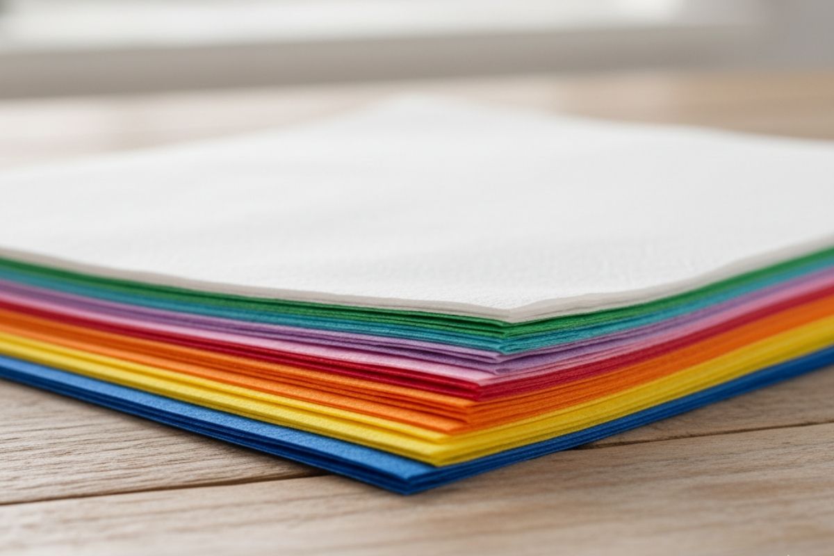 Stapel aus Seidenpapier